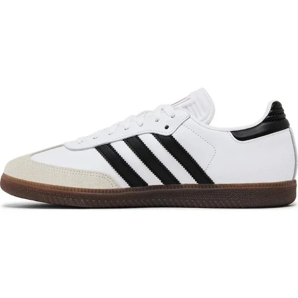Adidas Samba Indoor Mens Size 10 White Black Sneakers IH6001 NEW - Picture 3 of 5